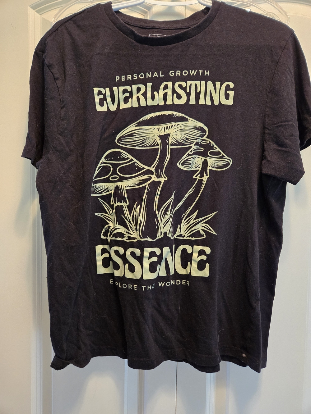 Everlasting Essence Graphic Tee - Black With Yellow Print